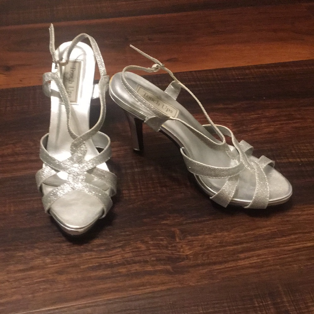 Silver sparkly heels!